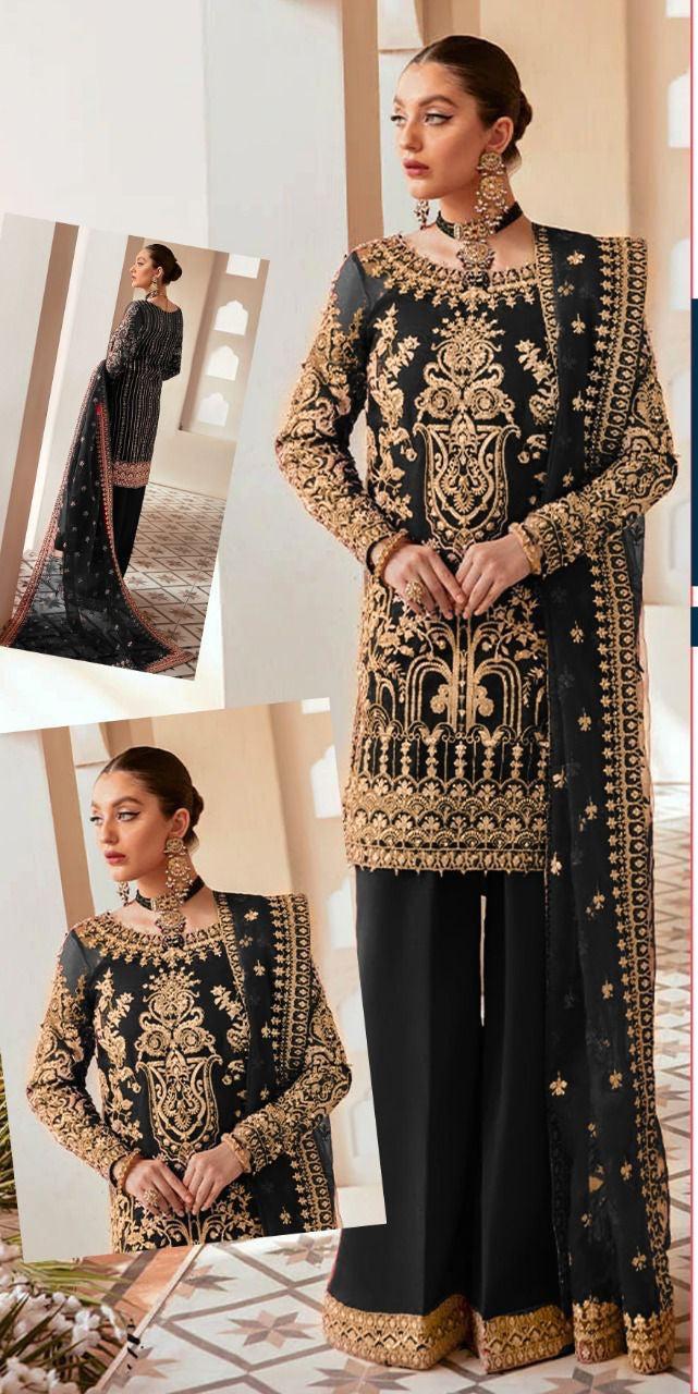 Gulaal Chiffon Suit-Replica Suits-Replica Zone