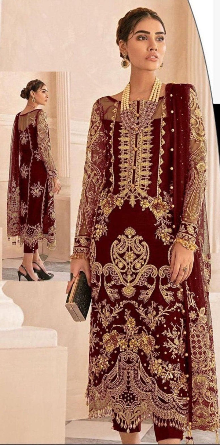 Gulaal Chiffon Suit-Replica Suits-Replica Zone