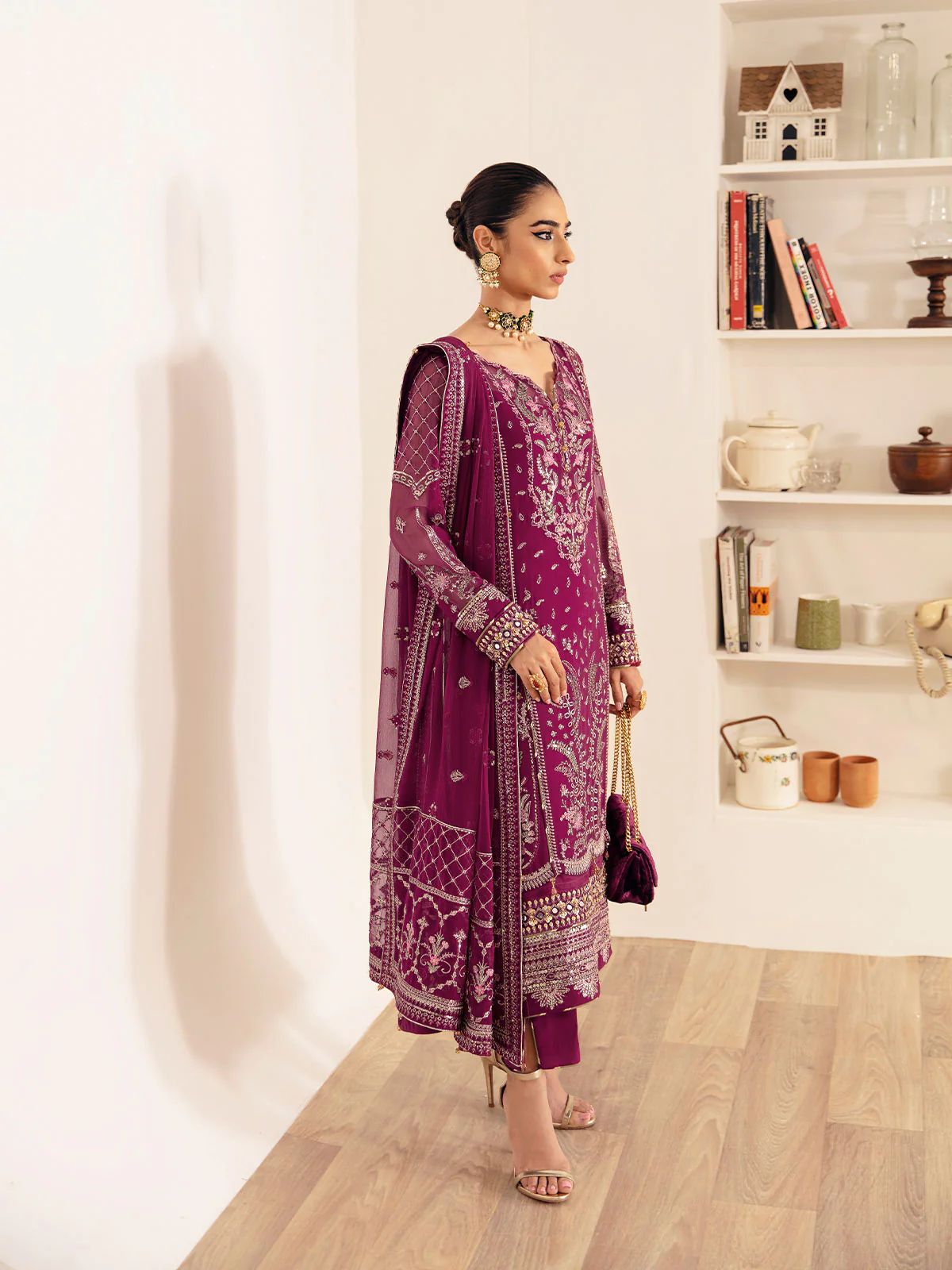 Gulaal Chiffon Suit-Replica Suits-Replica Zone