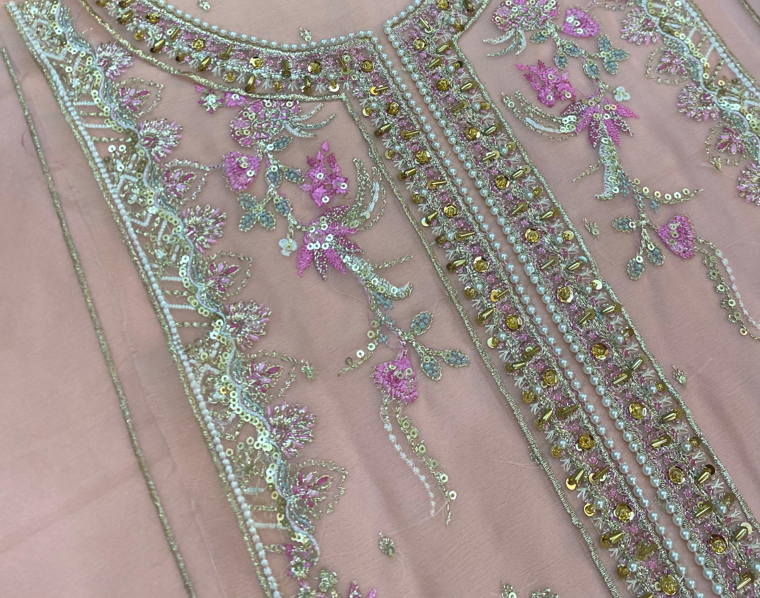 Gulaal Chiffon Suit-Replica Suits-Replica Zone