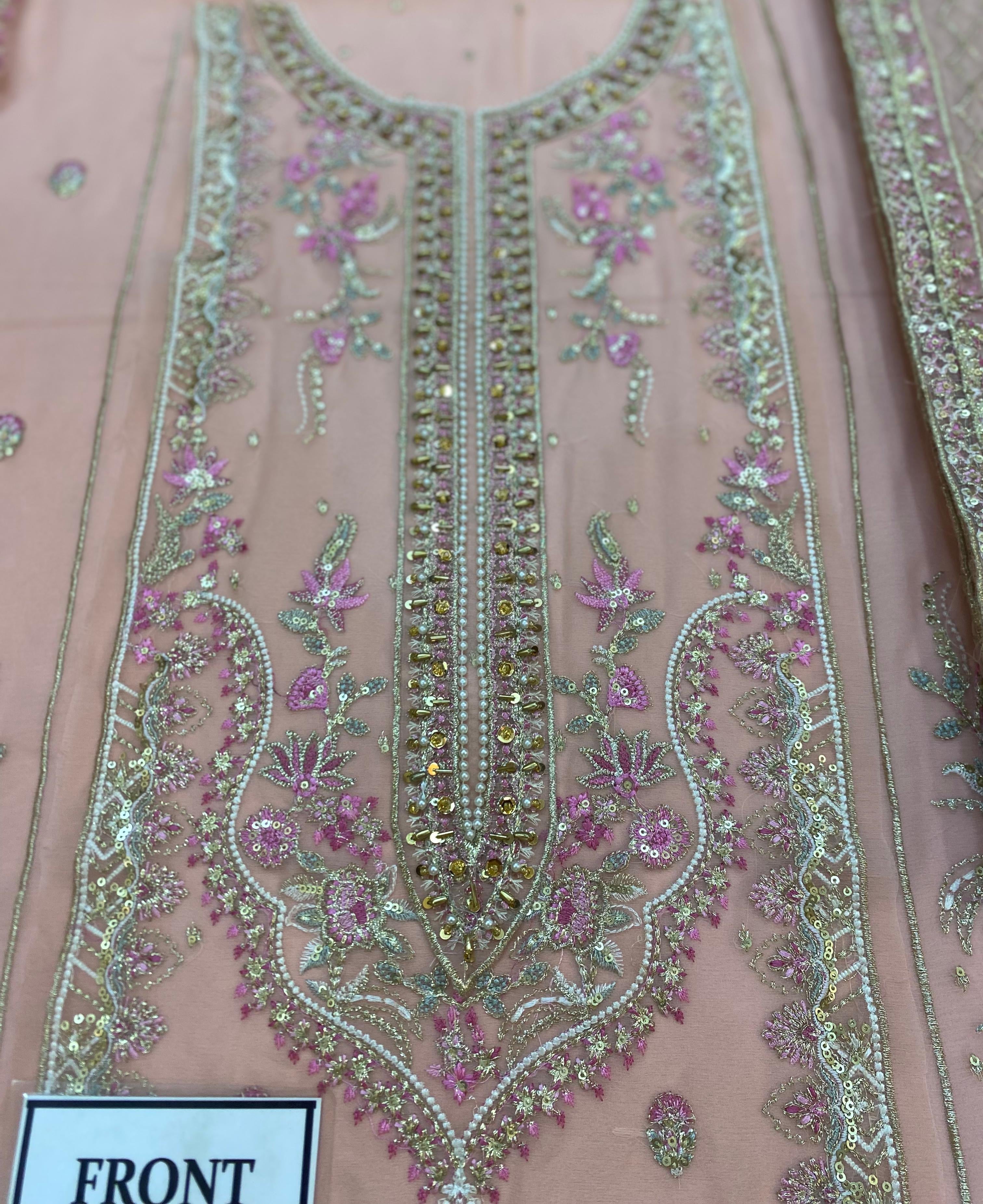 Gulaal Chiffon Suit-Replica Suits-Replica Zone