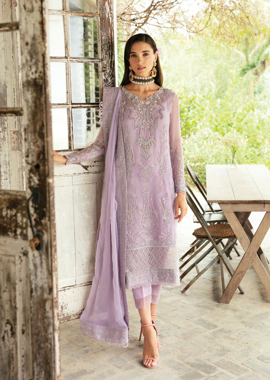 Gulaal Chiffon Suit-Replica Suits-Replica Zone