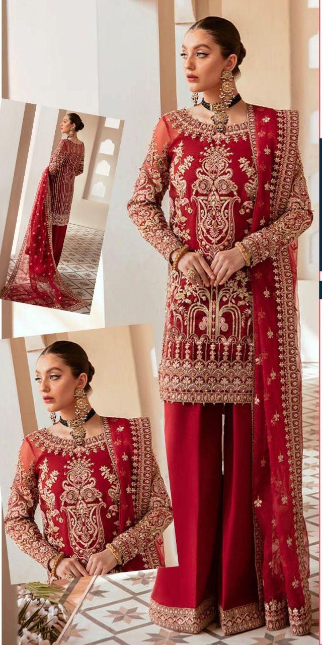 Gulaal Chiffon Suit-Replica Suits-Replica Zone