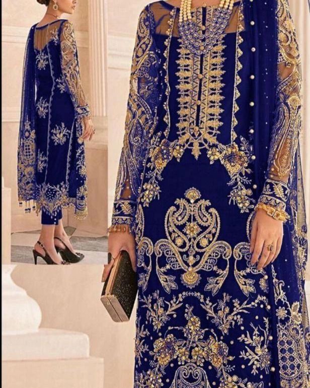 Gulaal-Navy-Chiffon-Replica Zone