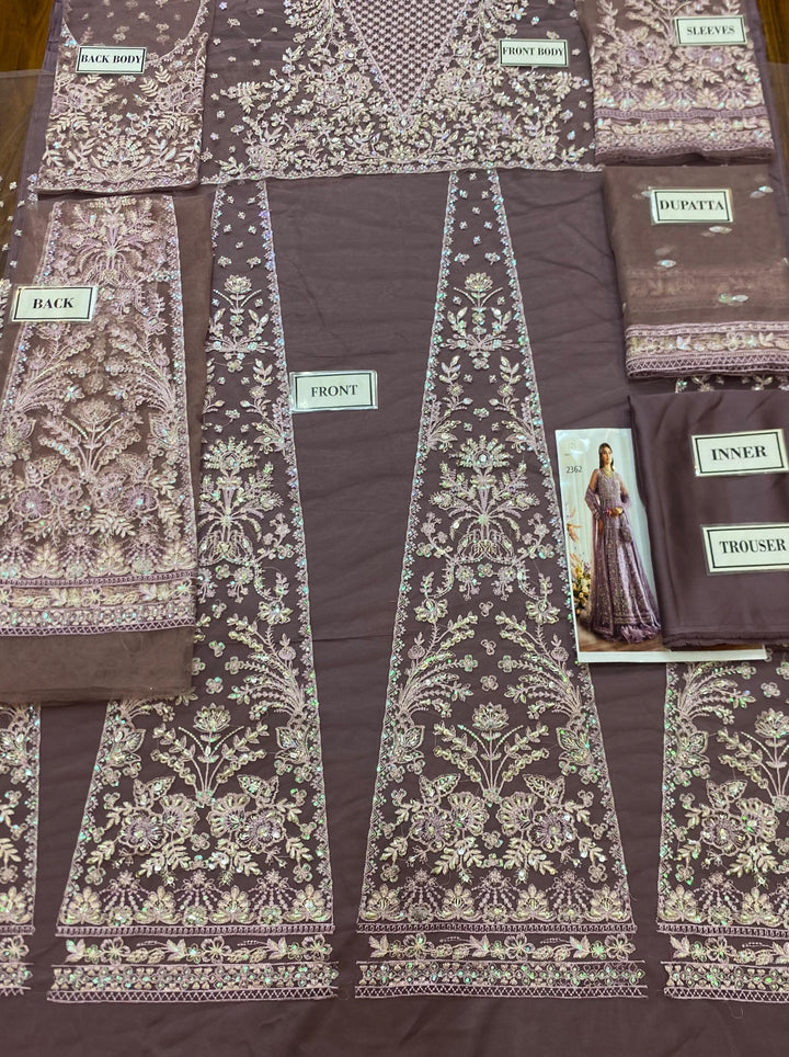 Gulaal Net Maxi-Bridal Suits-Replica Zone