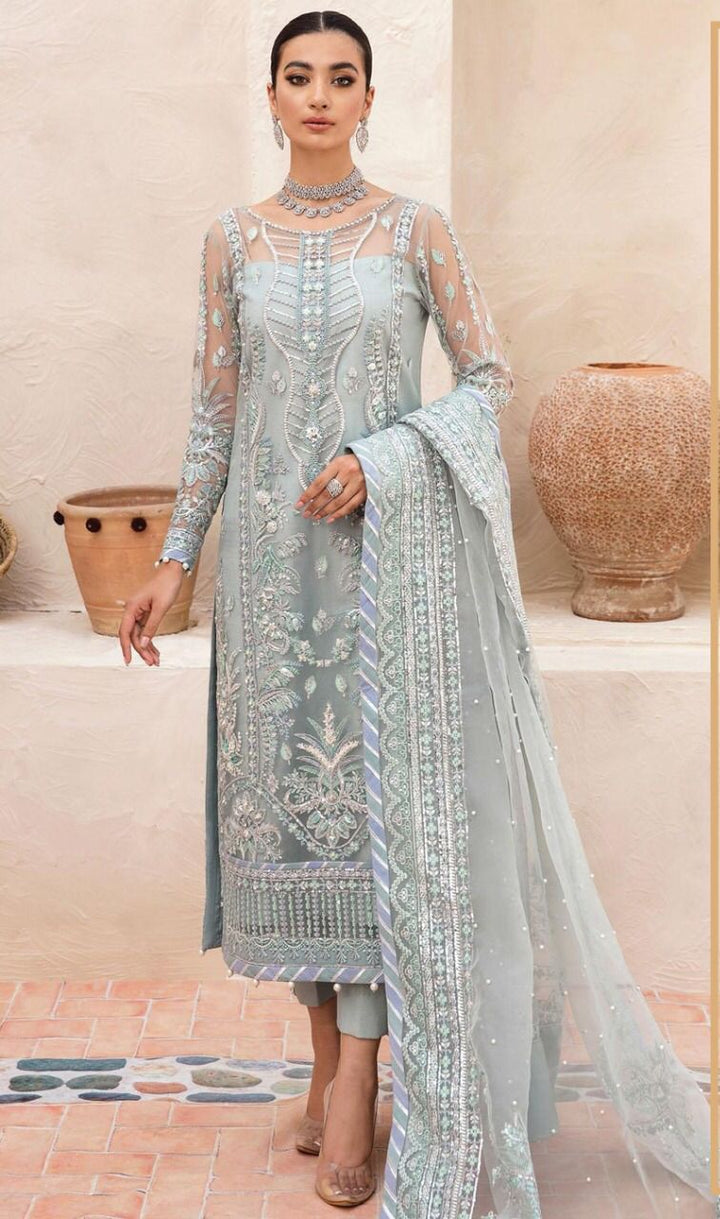 Gulaal Organza Suit-Replica Suits-Replica Zone