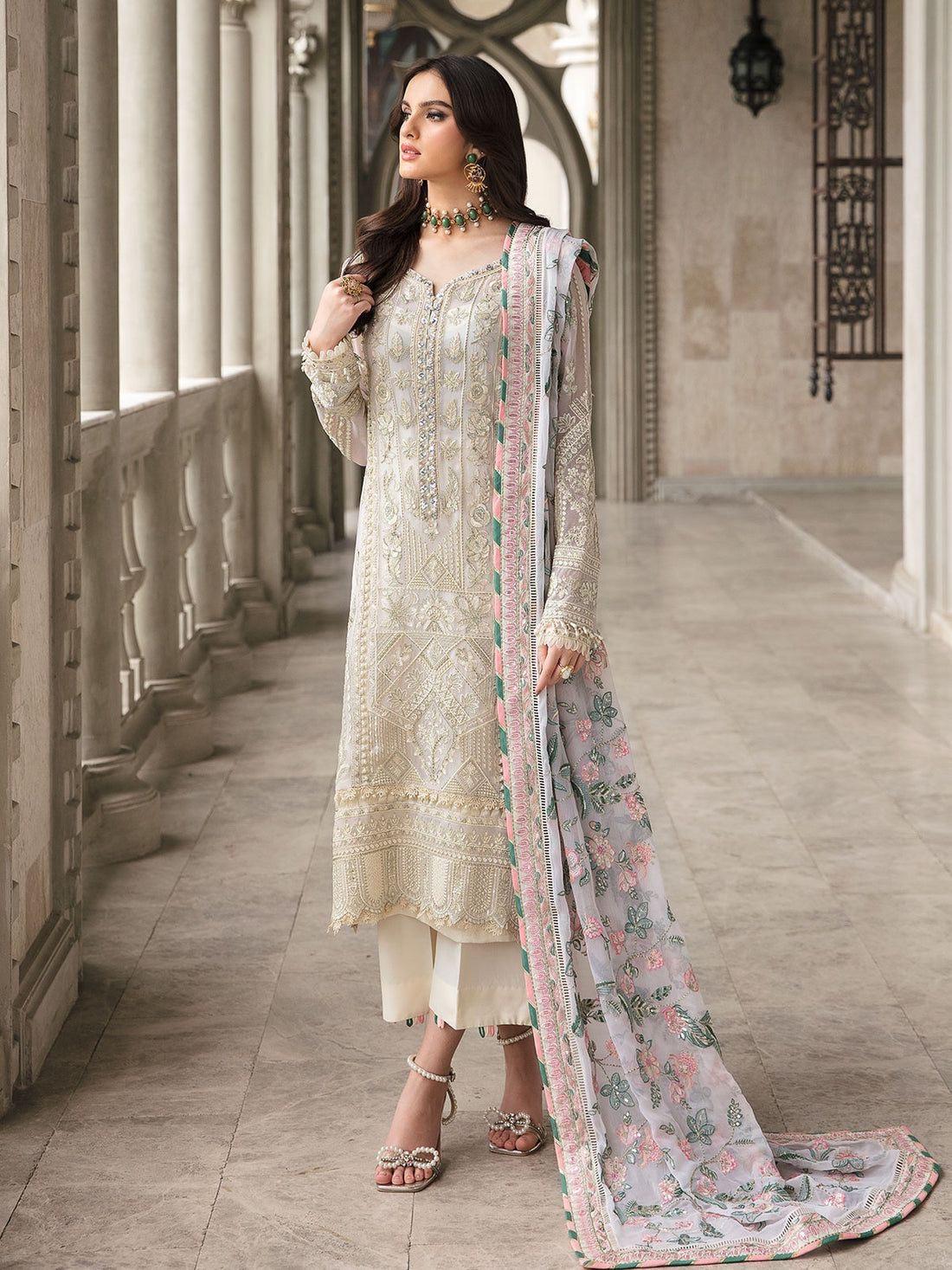 Gulaal Organza Suit-Replica Suits-Replica Zone