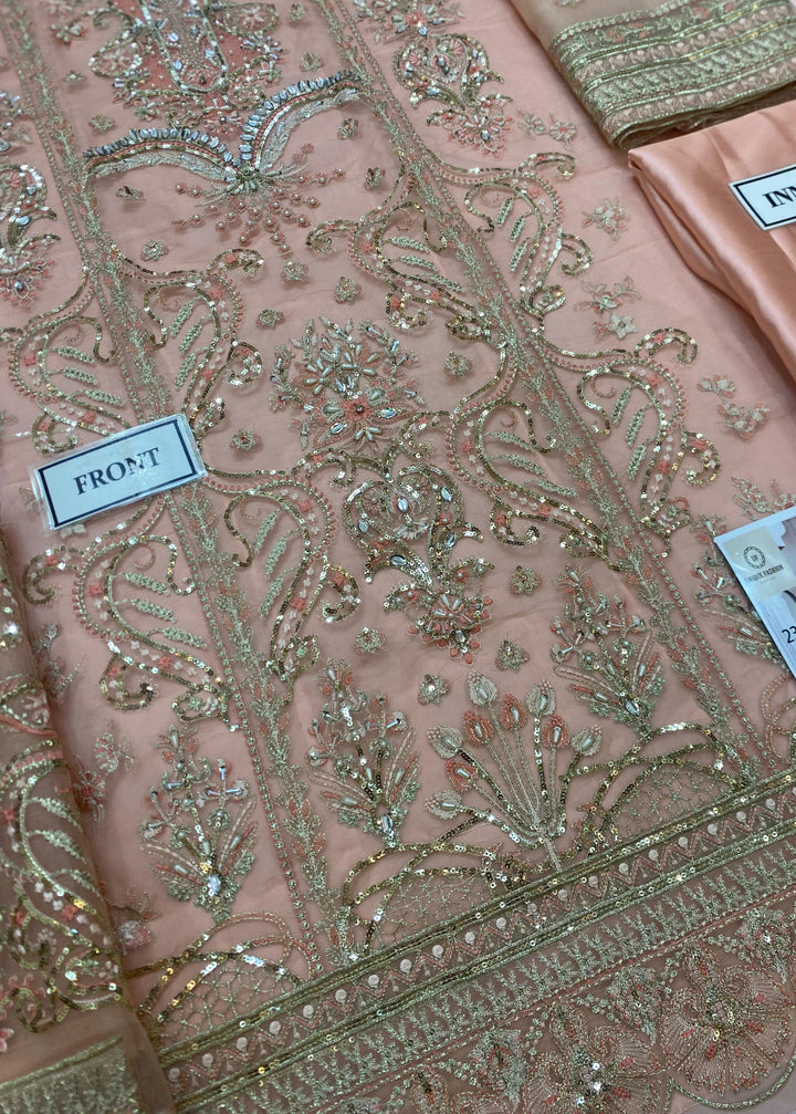 Gulaal Organza Suit-Replica Suits-Replica Zone