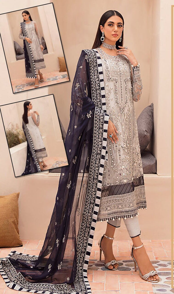 Gulaal Organza Suit-Replica Suits-Replica Zone