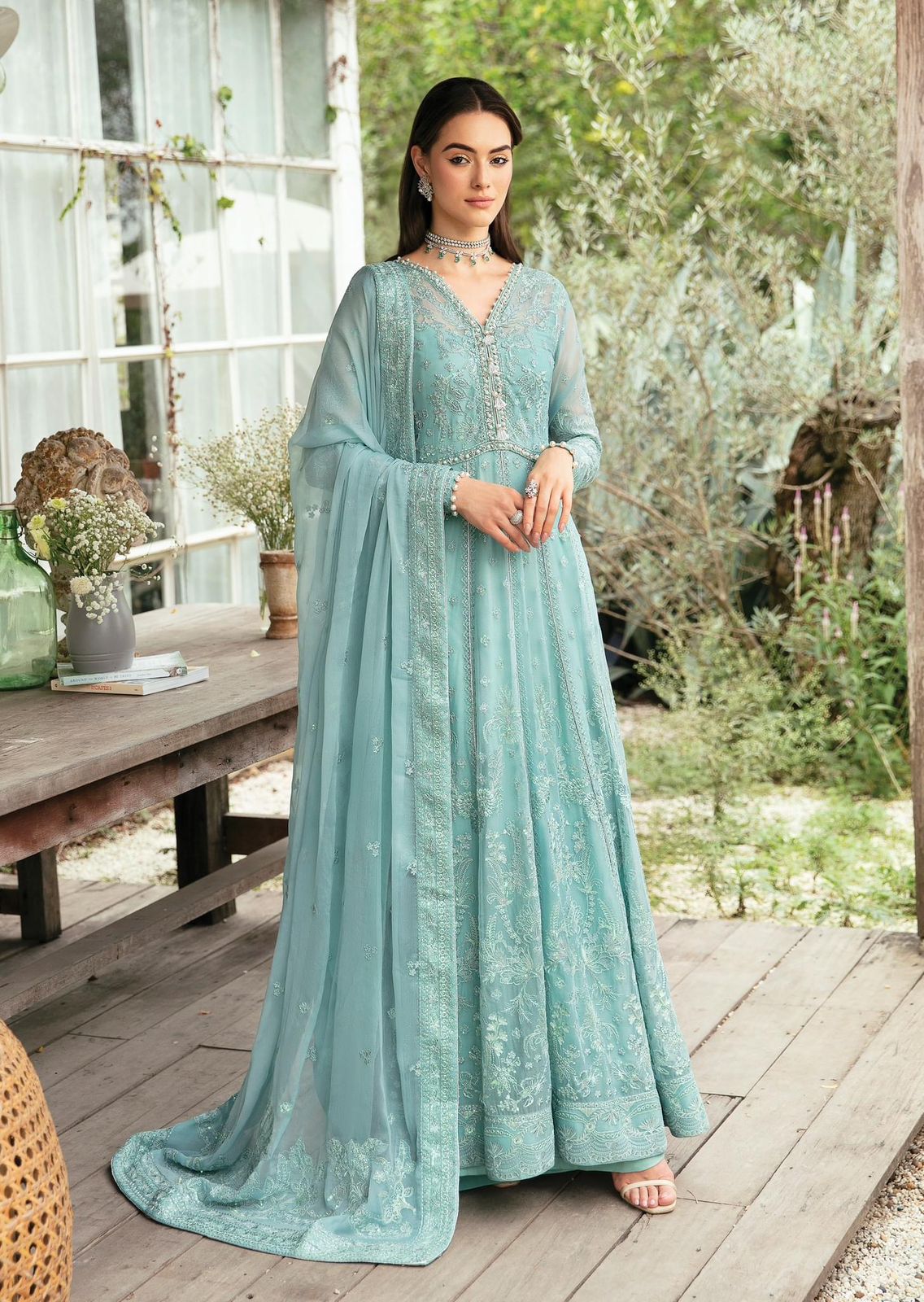 Gulaal-Blue-Chiffon-Replica Zone