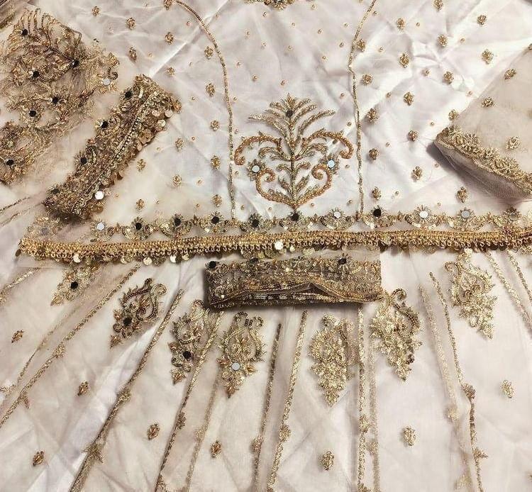 Hira Mani Net Frock-Bridal Suits-Replica Zone