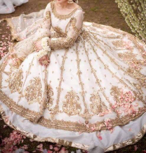 Hira Mani Net Frock-Bridal Suits-Replica Zone