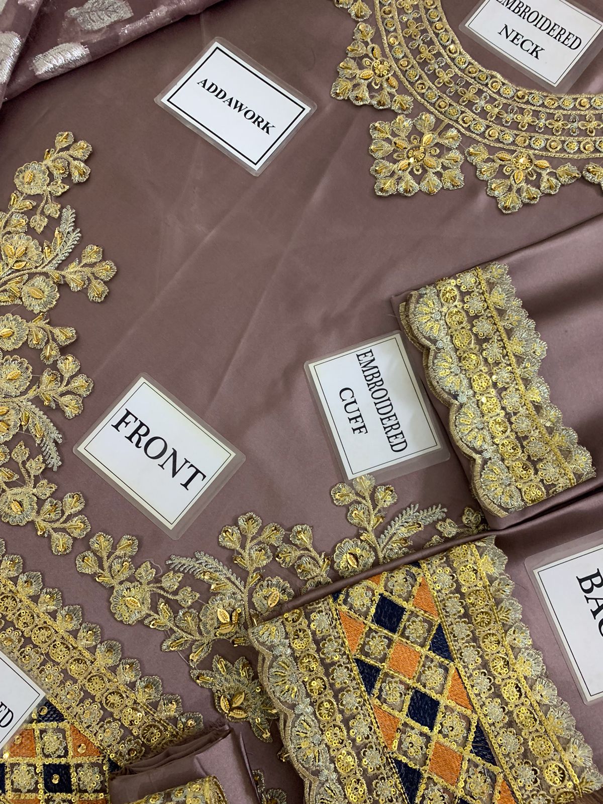 Hussain Rehar Silk Suit-Replica Suits-Replica Zone