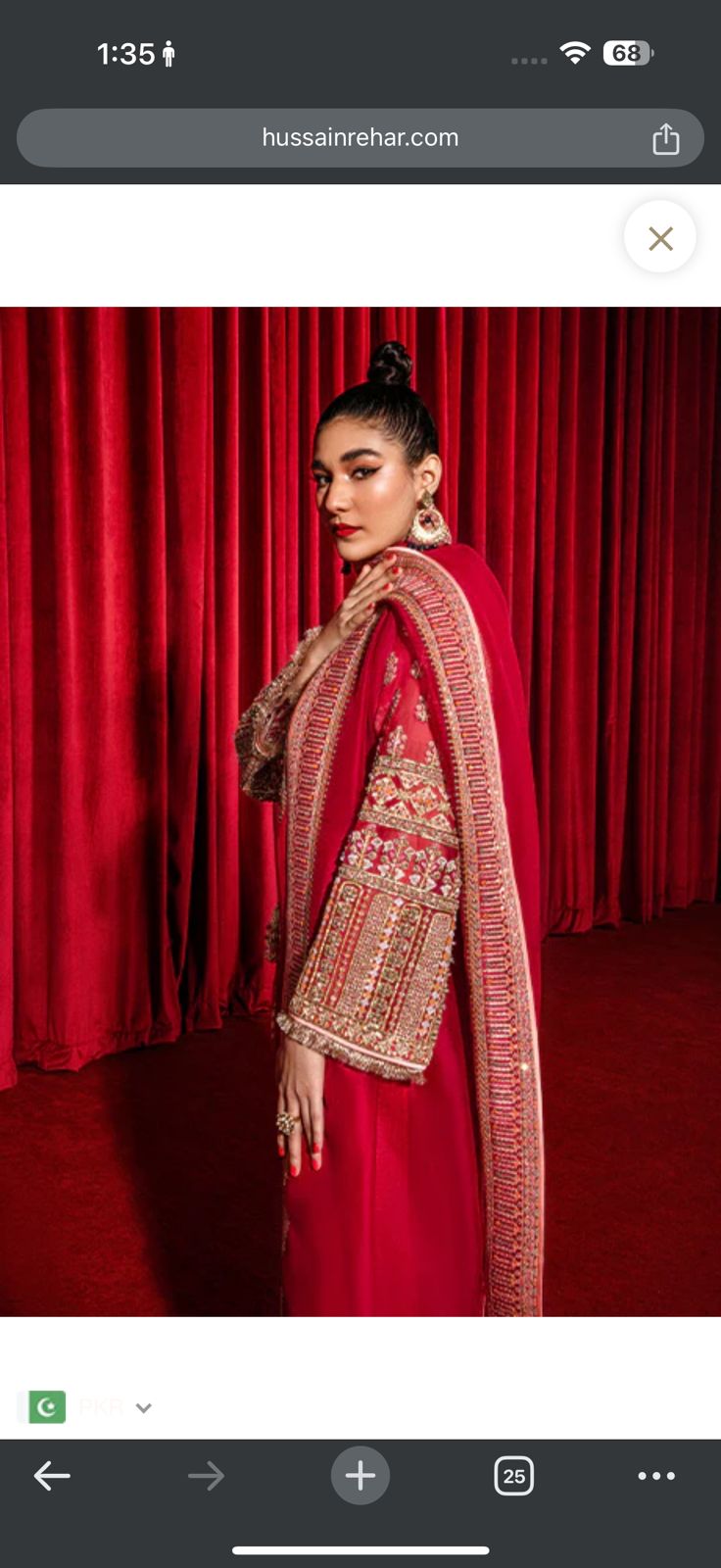 Hussain Rehar Silk Suit-Replica Suits-Replica Zone