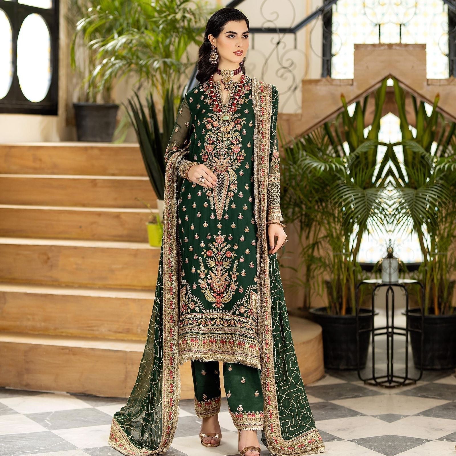 Imrozia Chiffon Suit-Replica Suits-Replica Zone