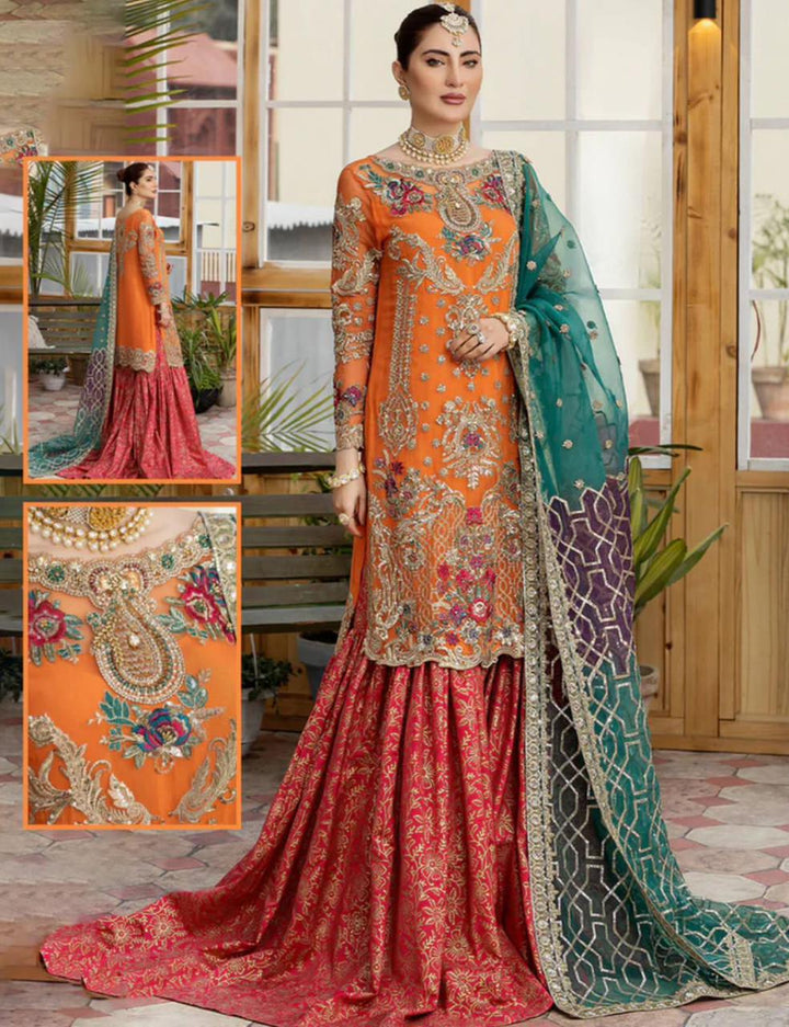 Imrozia Net Bridal Lehanga-Bridal Suits-Replica Zone