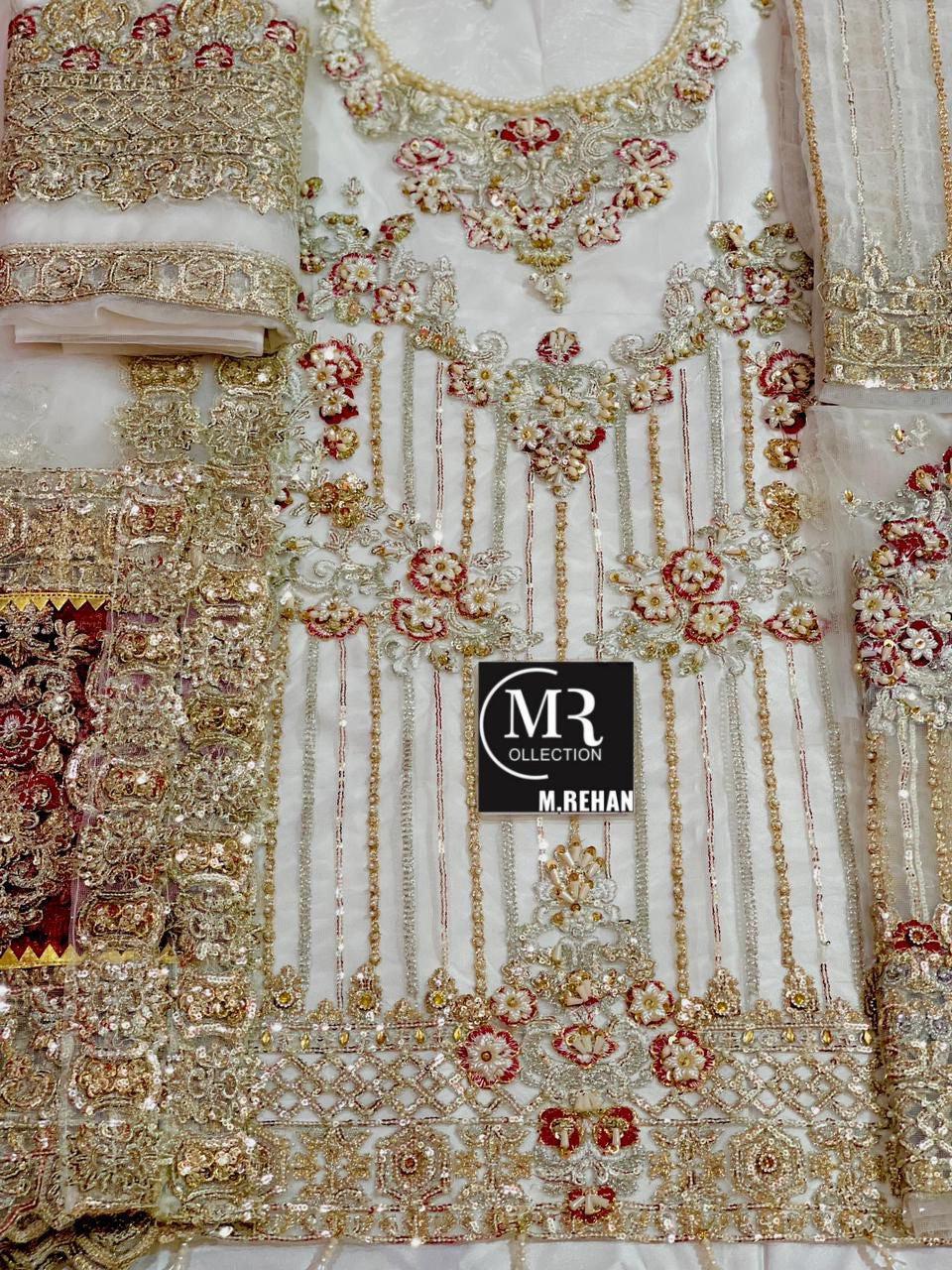 Imrozia Net Bridal Suit-Bridal Suits-Replica Zone