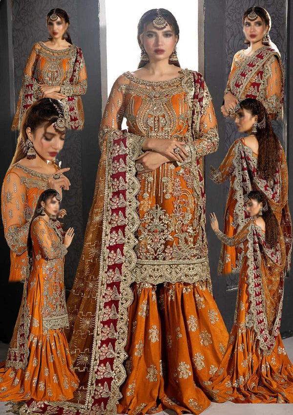 Imrozia Net Bridal Suit-Bridal Suits-Replica Zone