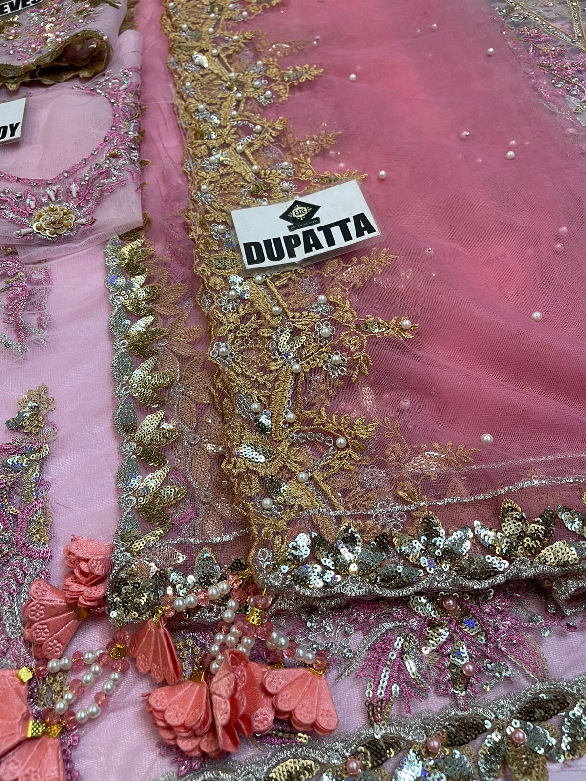 Imrozia Net Frock-Bridal Suits-Replica Zone