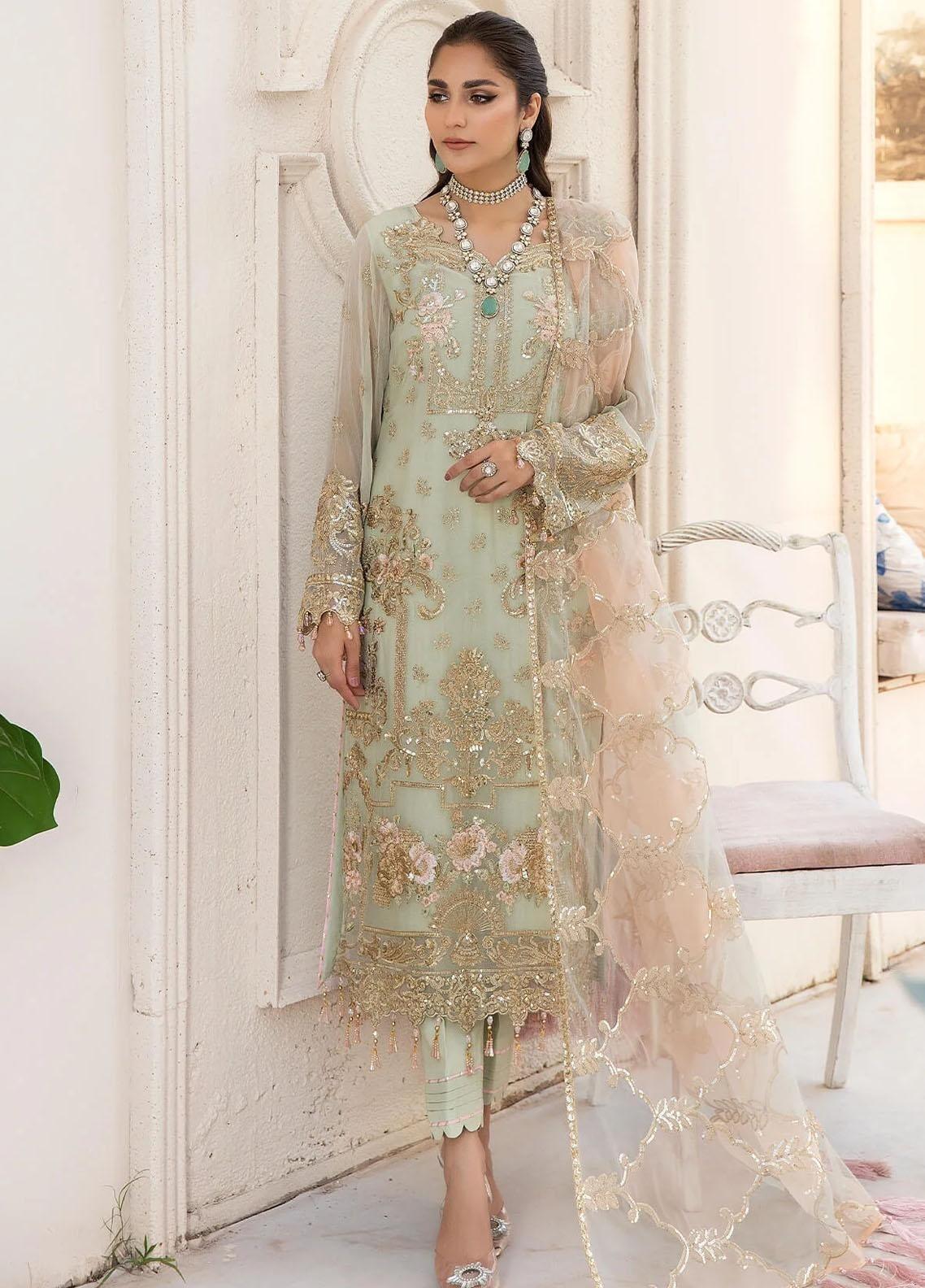 Imrozia Organza Suit-Replica Suits-Replica Zone