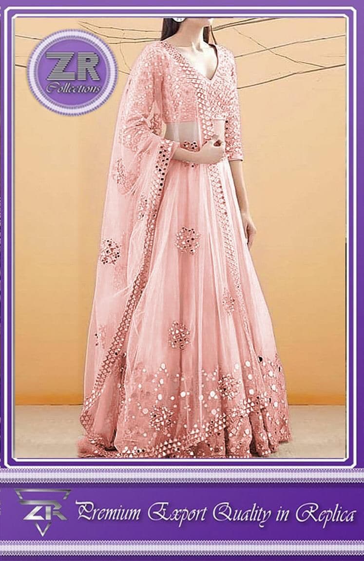 Indian Chiffon Maxi-Bridal Suits-Replica Zone