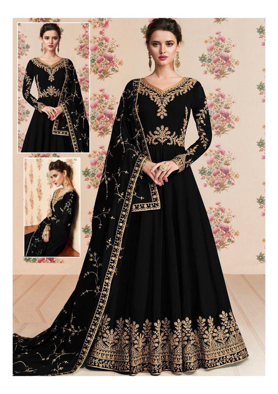 Indian Chiffon Maxi-Bridal Suits-Replica Zone