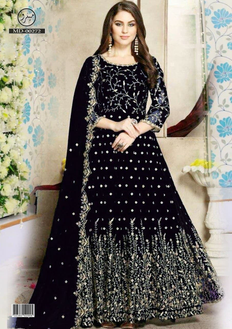 Indian Chiffon Maxi-Bridal Suits-Replica Zone