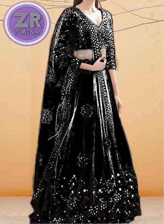 Indian Chiffon Maxi-Bridal Suits-Replica Zone