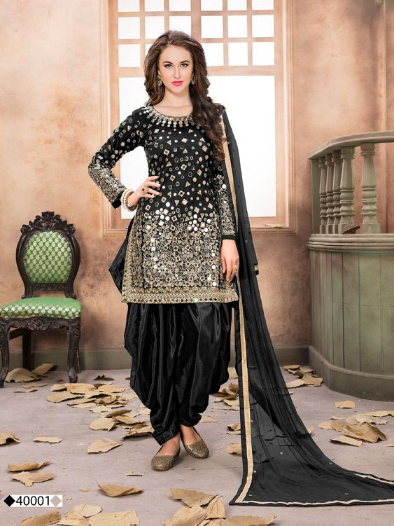 Indian Chiffon Suit-Replica Suits-Replica Zone