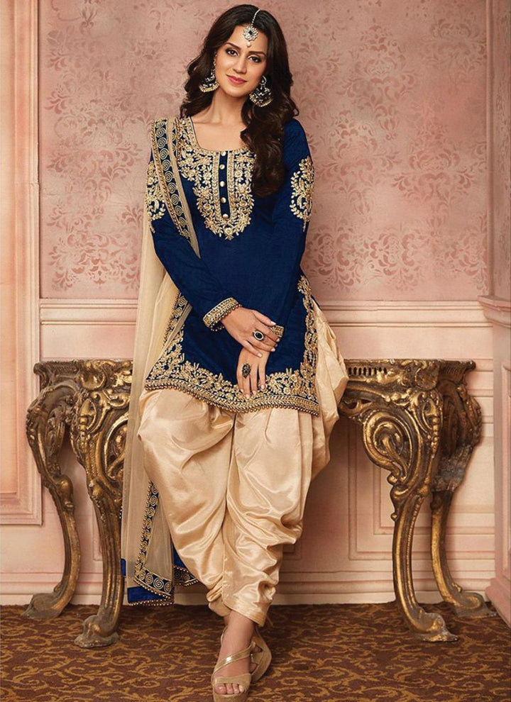 Indian Chiffon Suit-Replica Suits-Replica Zone