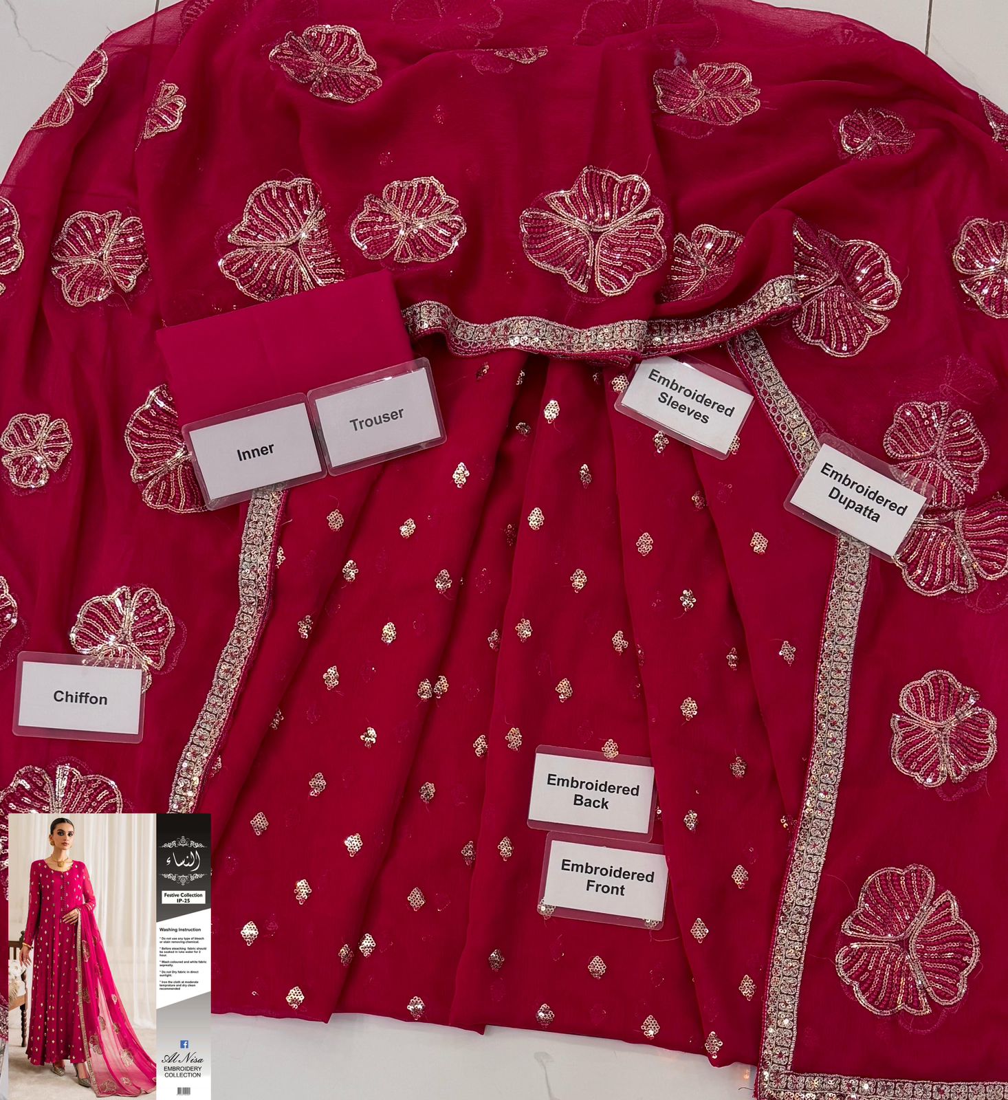 Iznik Chiffon Suit-Replica Suits-Replica Zone