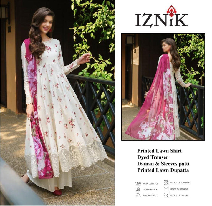 Iznik Lawn Suit-Lawn Suits-Replica Zone