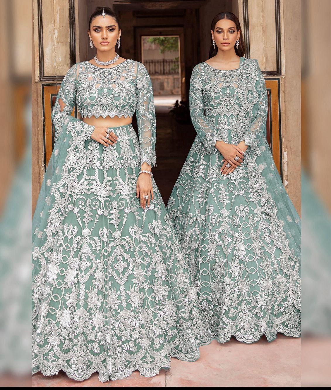 Iznik Net Maxi-Bridal Suits-Replica Zone