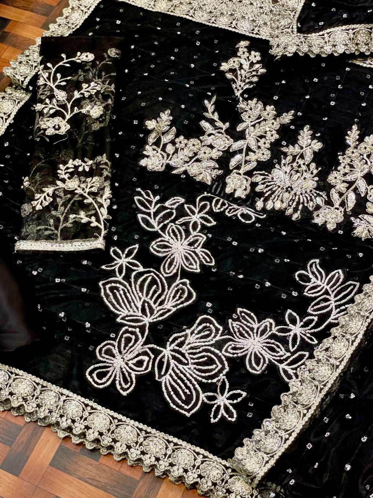 Iznik Net Saree-Bridal Suits-Replica Zone