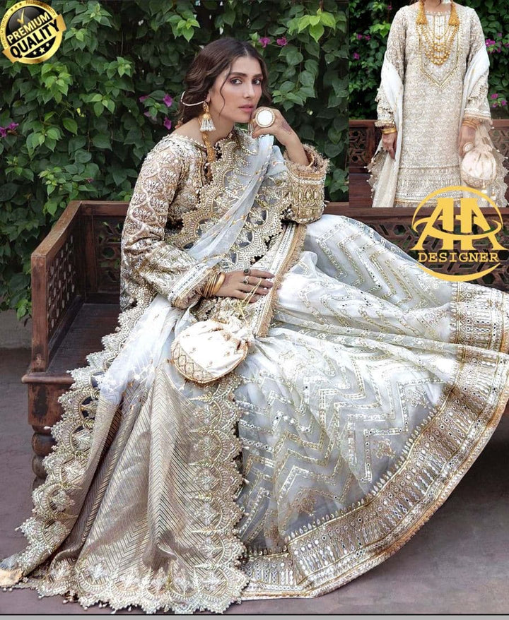 Jal Pari Organza Bridal Suit-Bridal Suits-Replica Zone