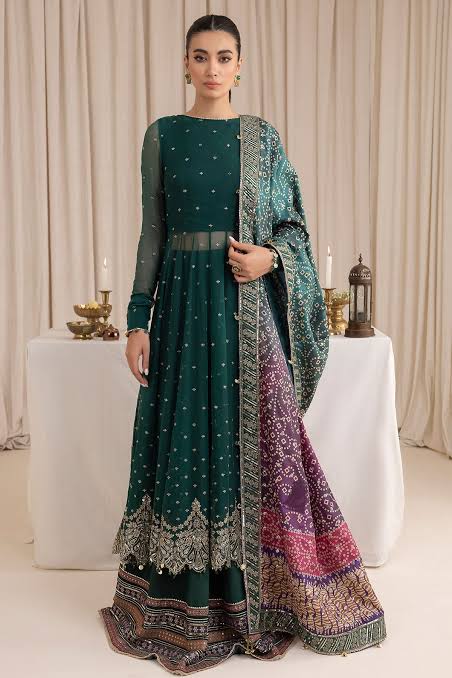 Jazmin Chiffon Bridal Suit-Bridal Suits-Replica Zone