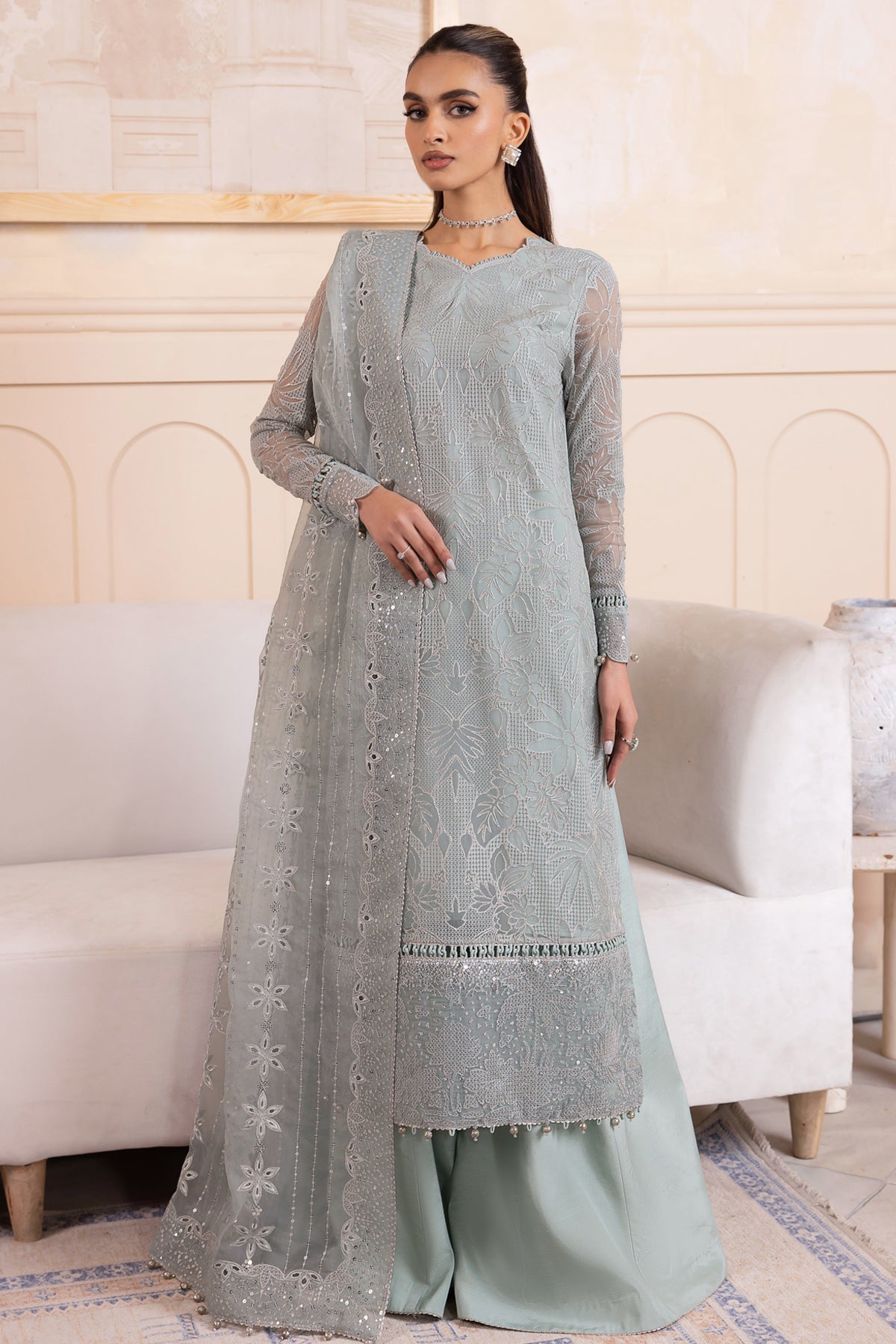 Jazmin Chiffon Suit-Replica Suits-Replica Zone