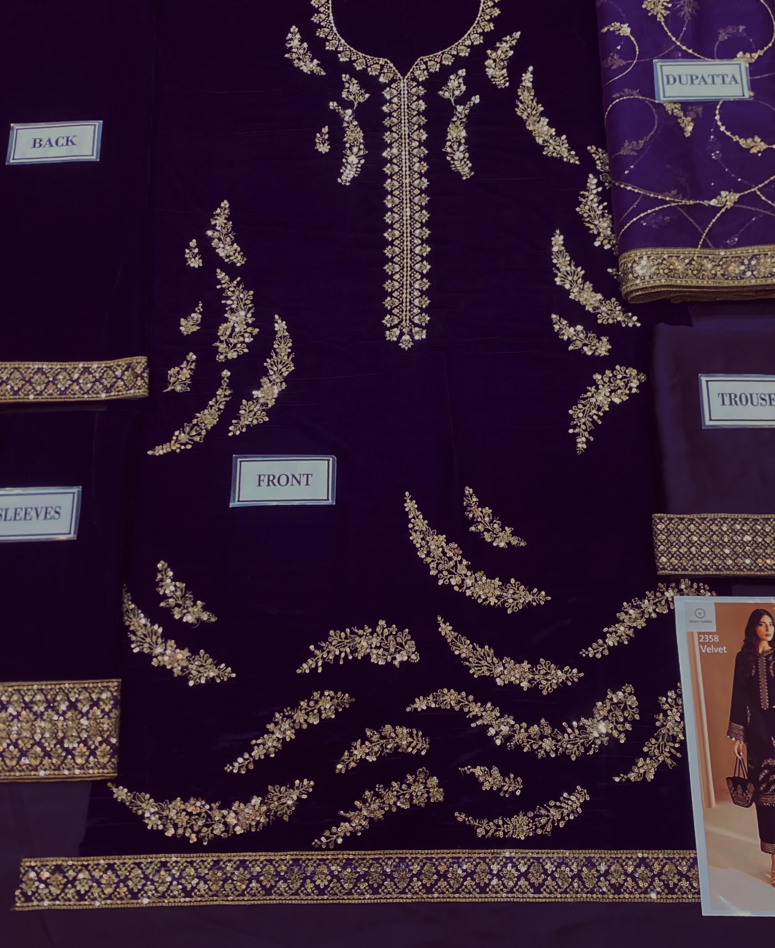 Jazmin Velvet Suit-Replica Suits-Replica Zone