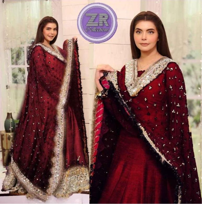 Kashees Chiffon Maxi-Bridal Suits-Replica Zone