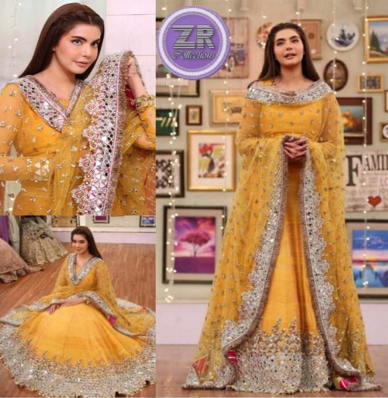 Kashees Chiffon Maxi-Bridal Suits-Replica Zone