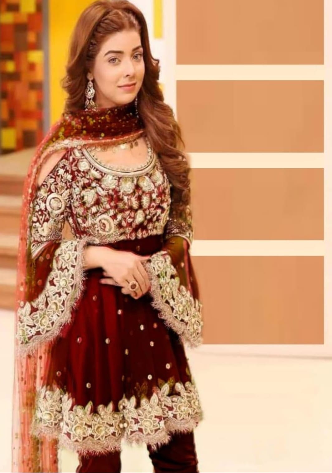 Kashee's-Maroon-Chiffon-Replica Zone