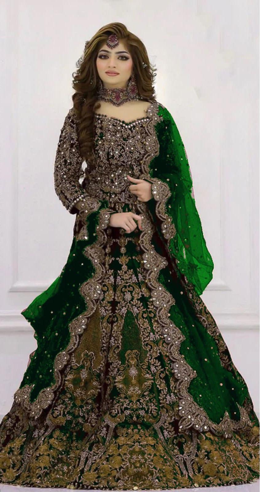 Kashees Net Bridal Suit-Bridal Suits-Replica Zone