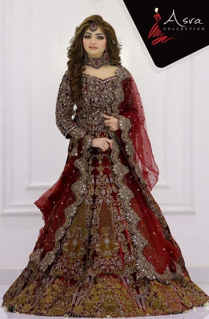 Kashees Net Bridal Suit-Bridal Suits-Replica Zone