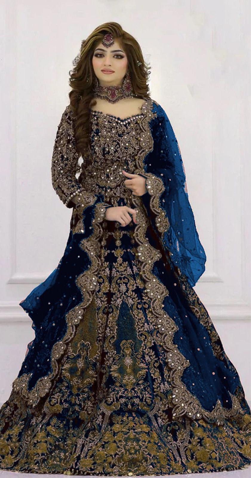 Kashees Net Bridal Suit-Bridal Suits-Replica Zone