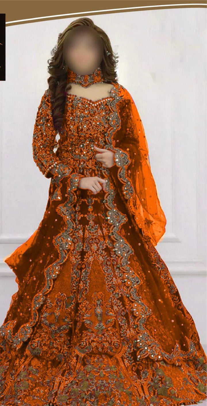 Kashees Net Bridal Suit-Bridal Suits-Replica Zone