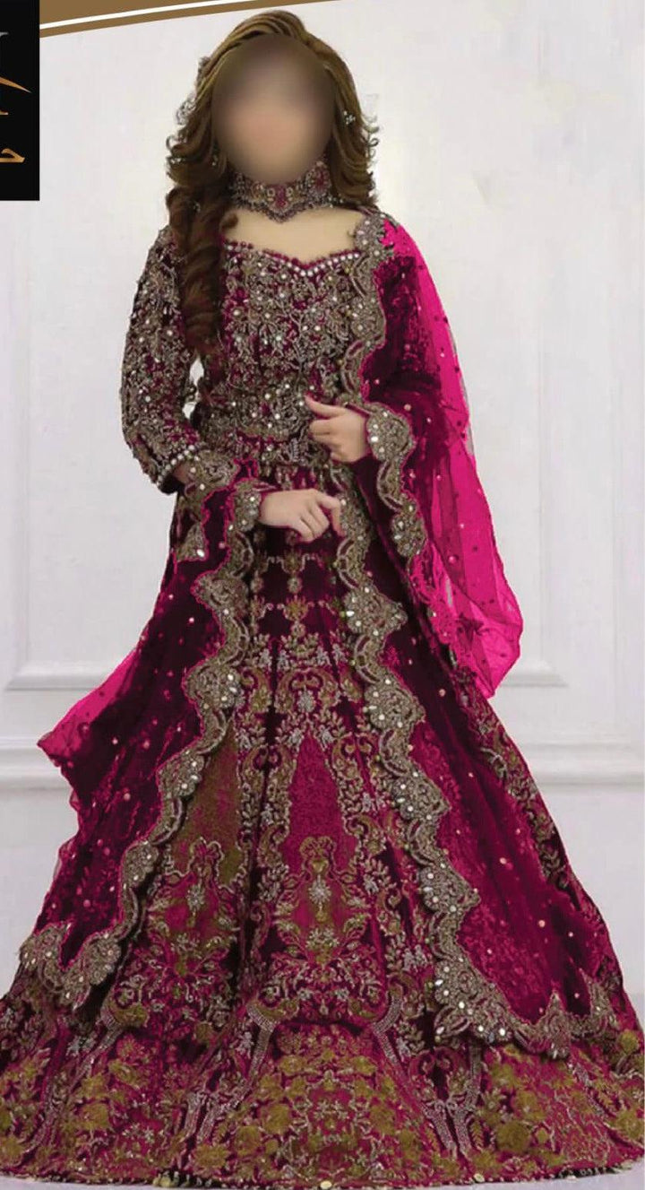 Kashees Net Bridal Suit-Bridal Suits-Replica Zone