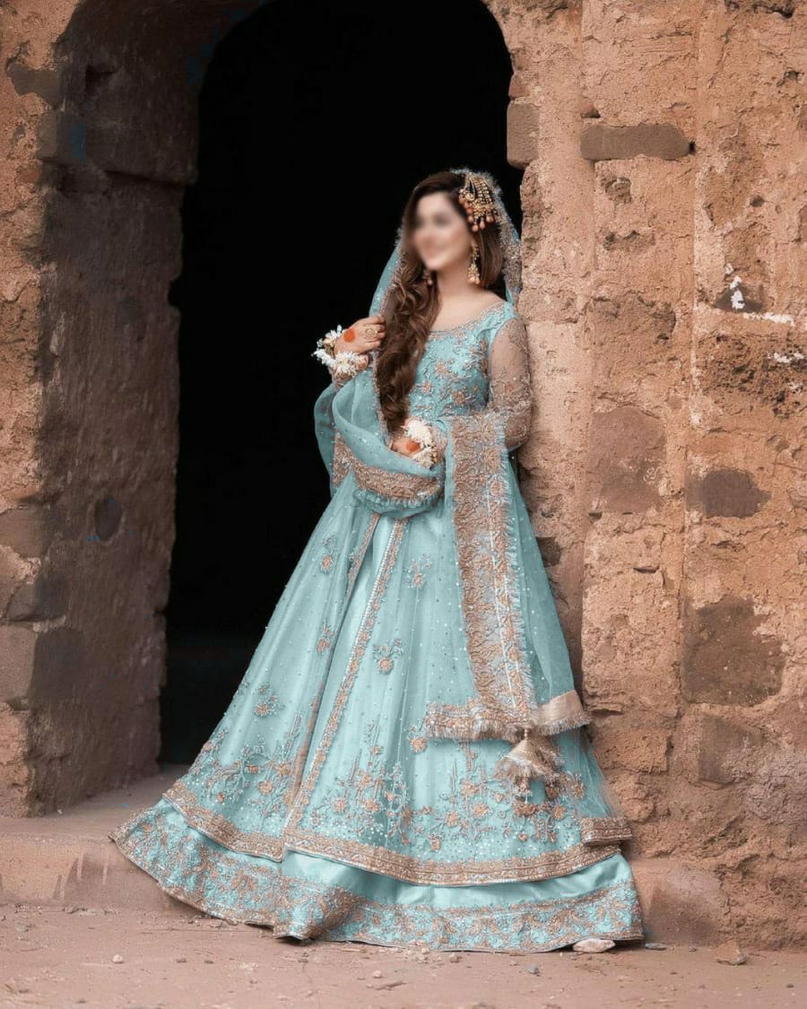 Kashees Net Bridal Suit-Bridal Suits-Replica Zone