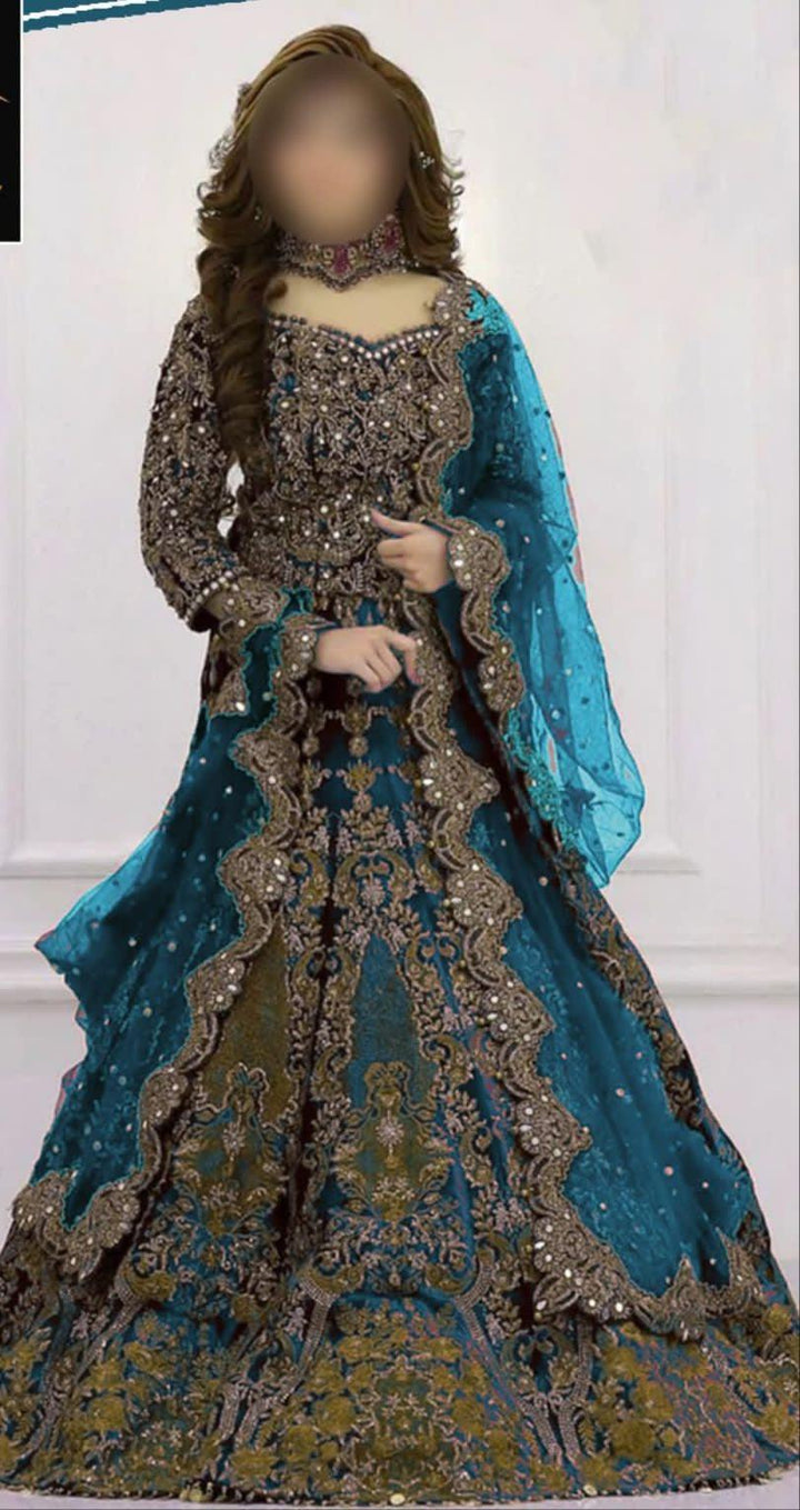 Kashees Net Bridal Suit-Bridal Suits-Replica Zone