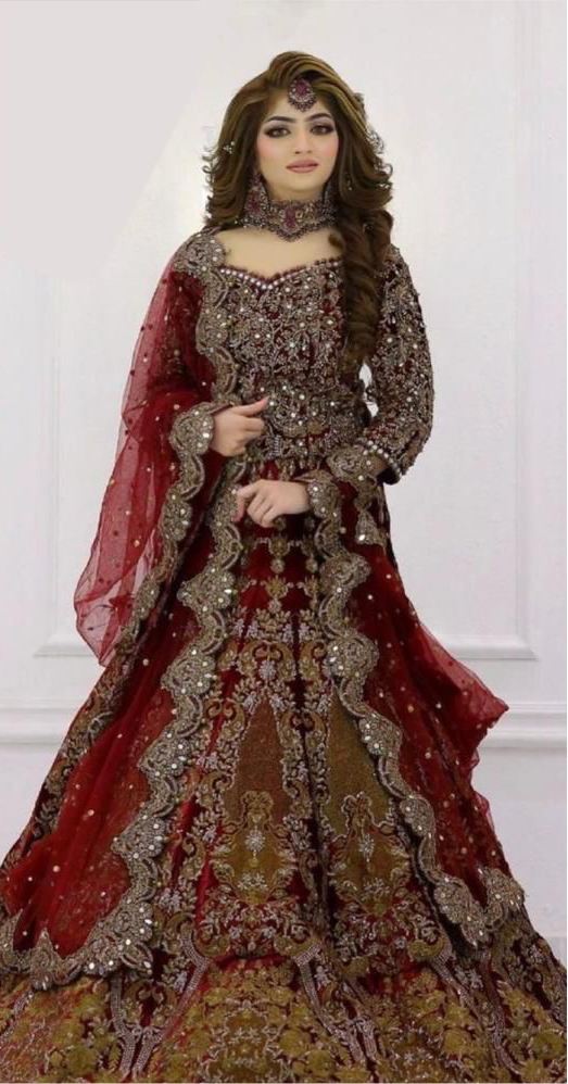 Kashees Net Bridal Suit-Bridal Suits-Replica Zone