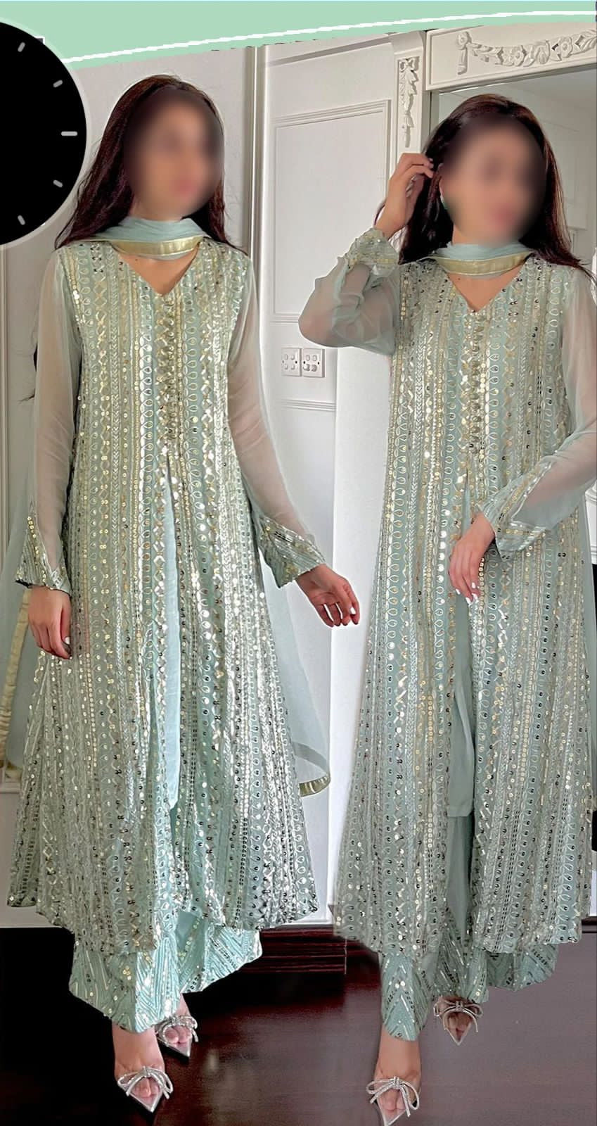 Laam Chiffon Suit-Replica Suits-Replica Zone